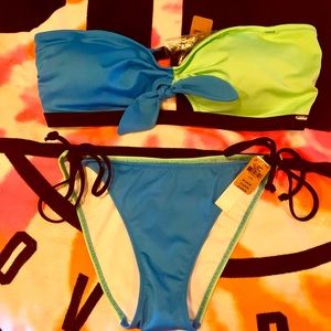 VS PINK color bock bikini NWT